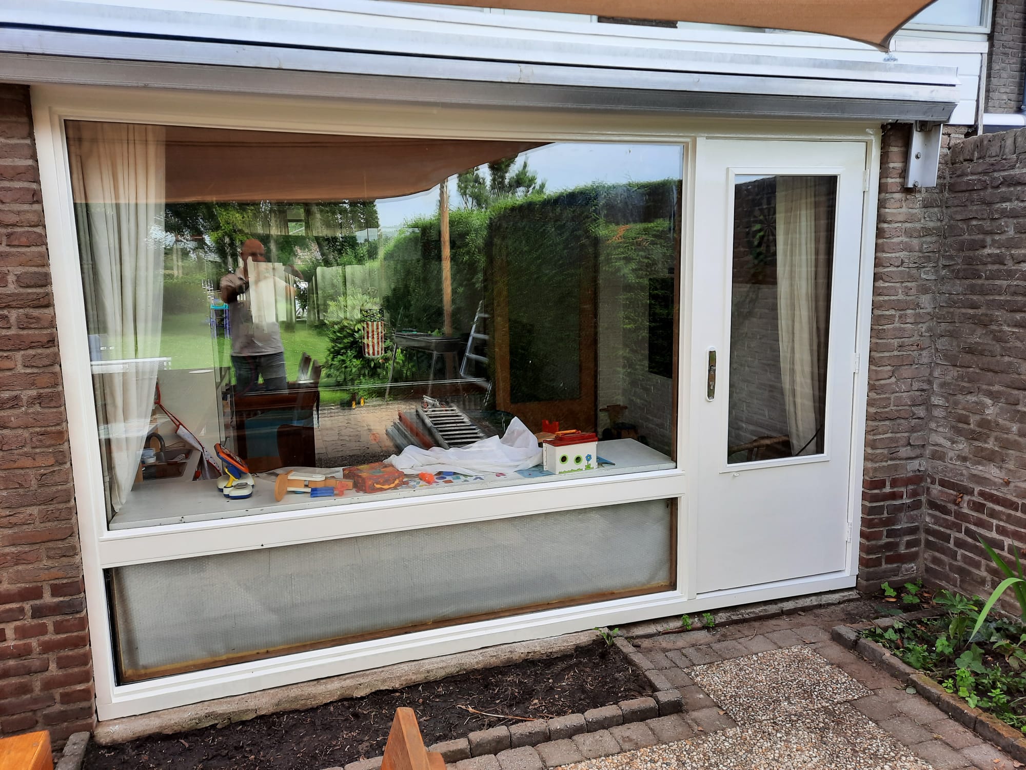 Na situatie kozijnen buiten