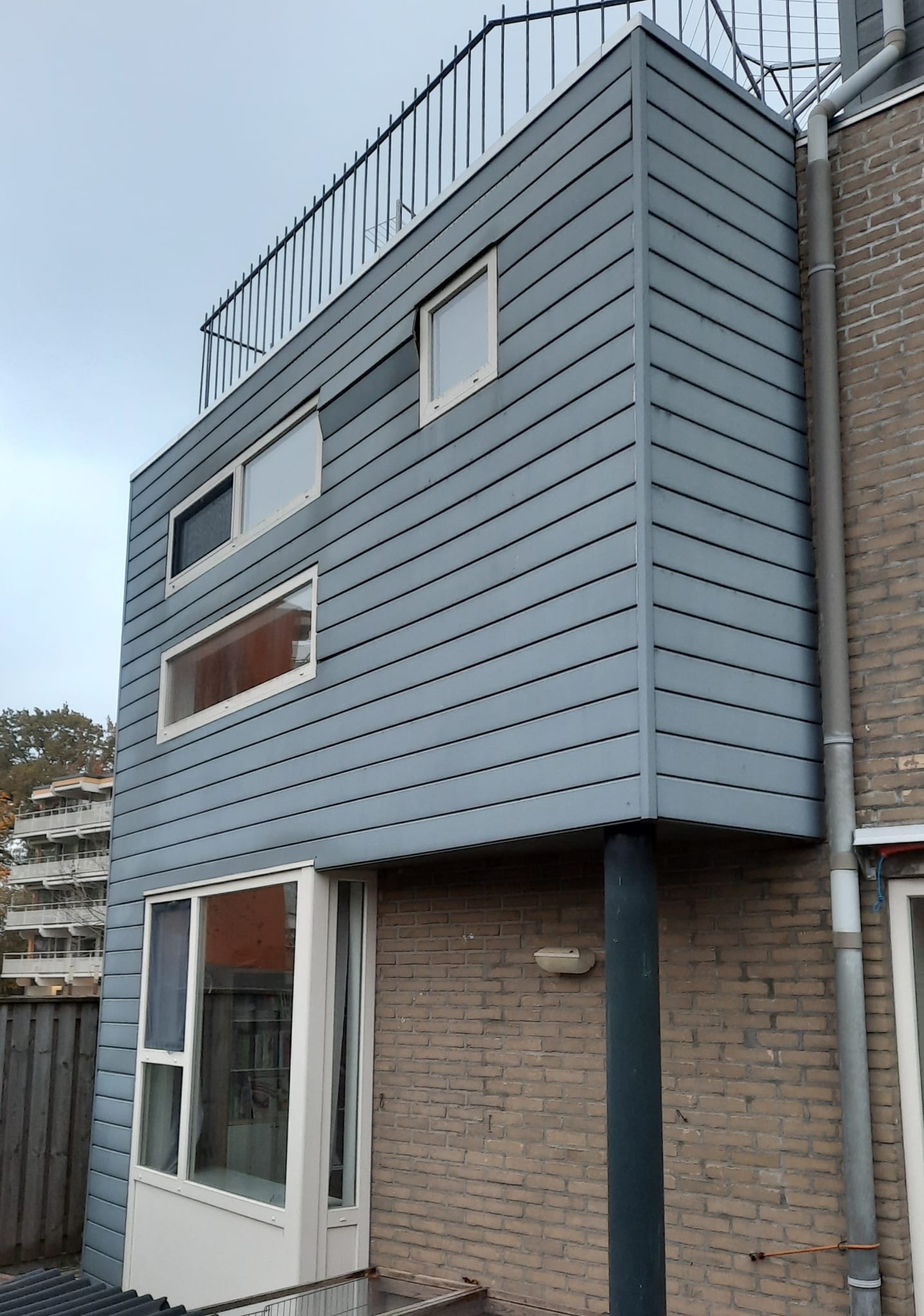 Gevel vóór bekleding