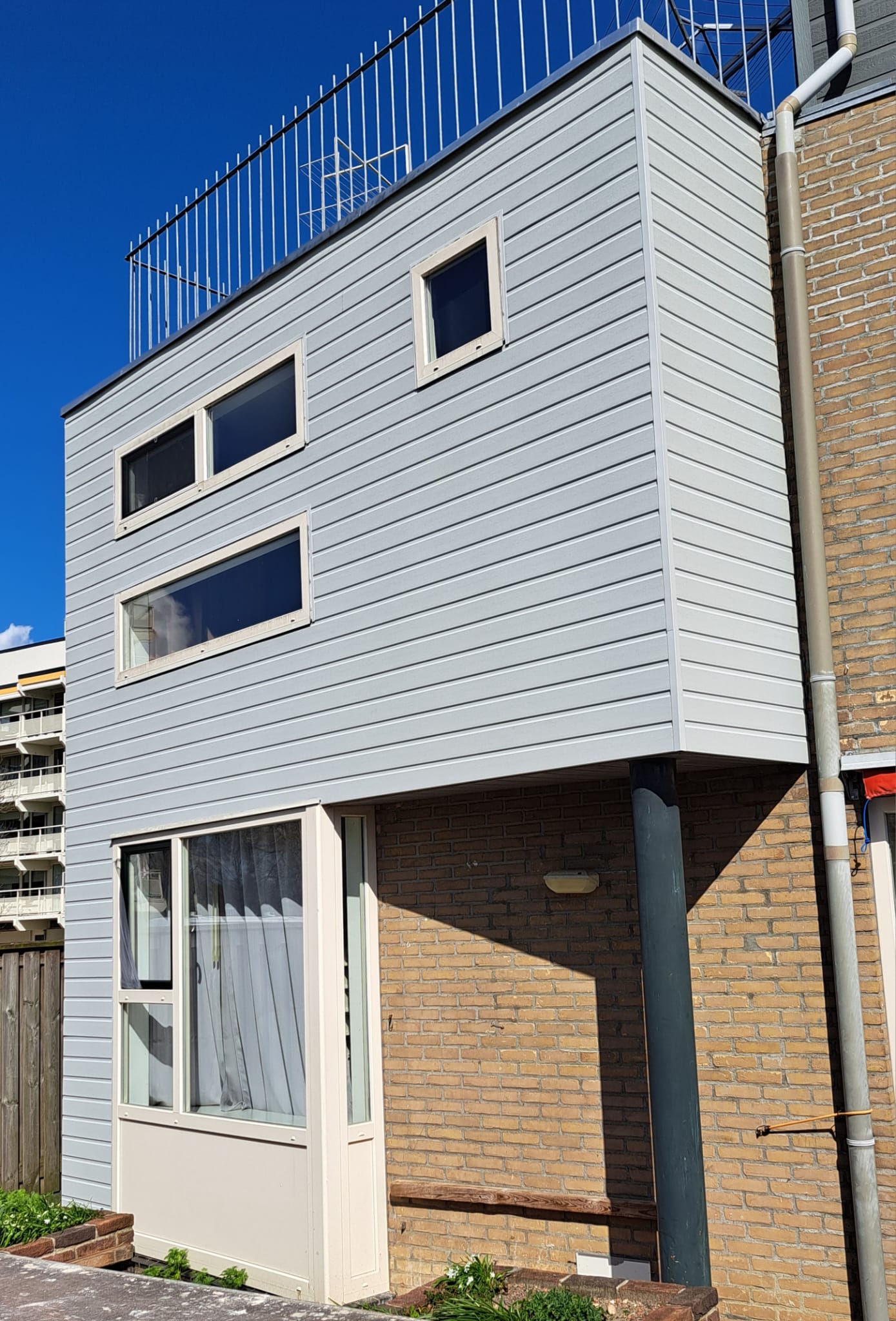 Gevel na nieuwe bekleding